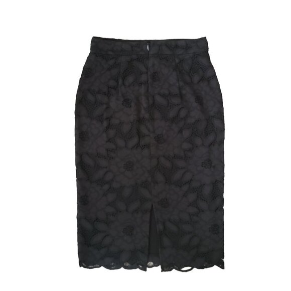 NWT Bebe black floral lace pencil skirt - Picture 3 of 11